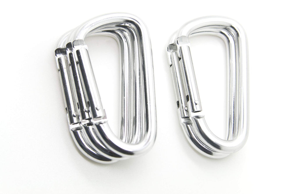 ONDEPOT carabiner clip attached to a backpack for easy reach.