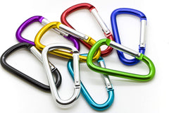ONDEPOT spring-loaded gate carabiner close-up shows smooth operation