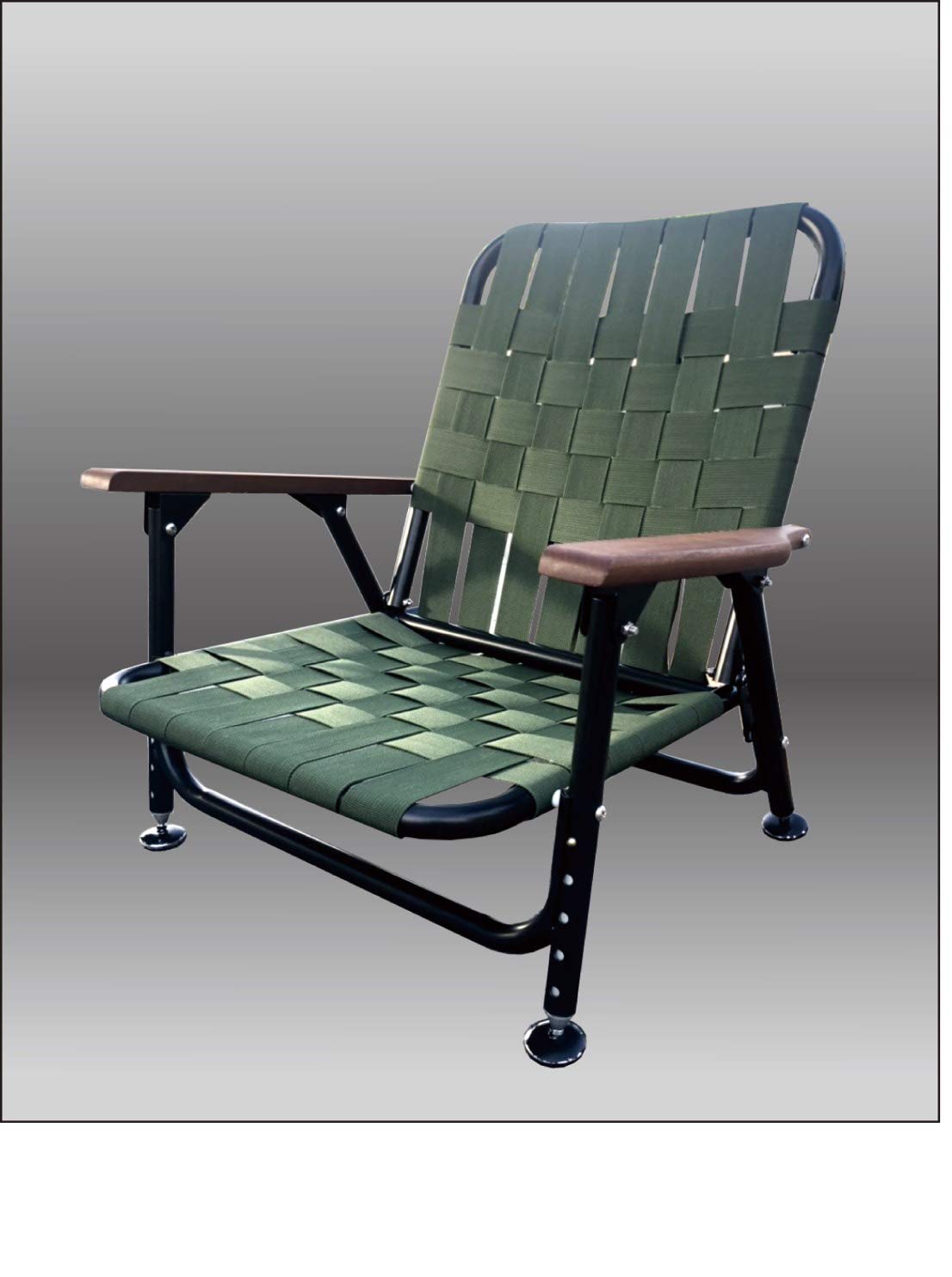 One & Done Pro All Terrain Leveled Chair with a low-profile seat blending with surroundings.