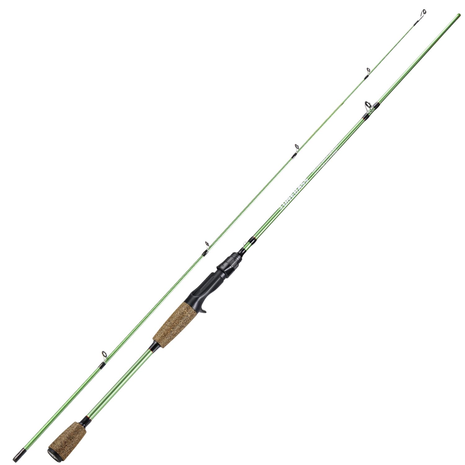 Side view showing the blank and handle of the 6ft0 2-piece rod