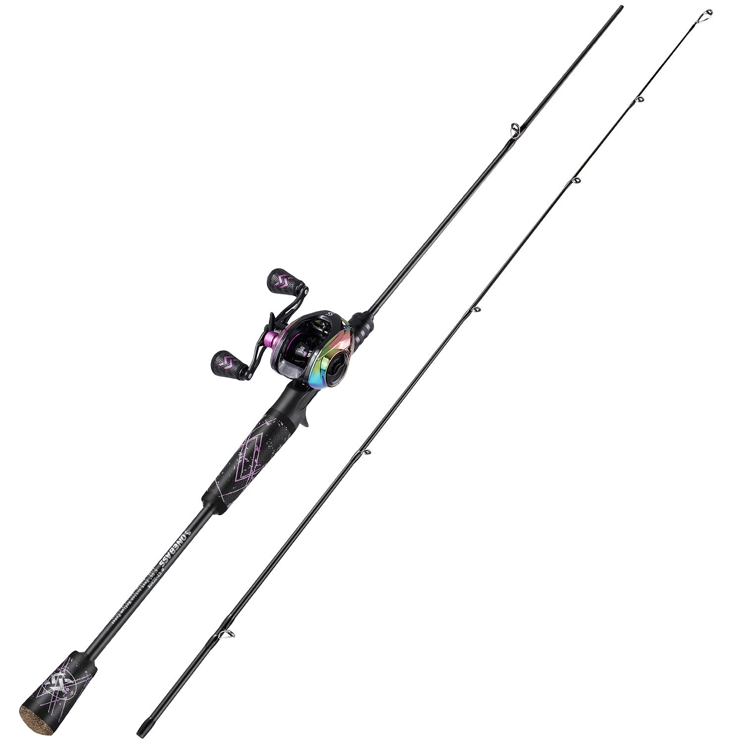 One Bass ALFEN GT rod two-piece design enables easy transport and storage.