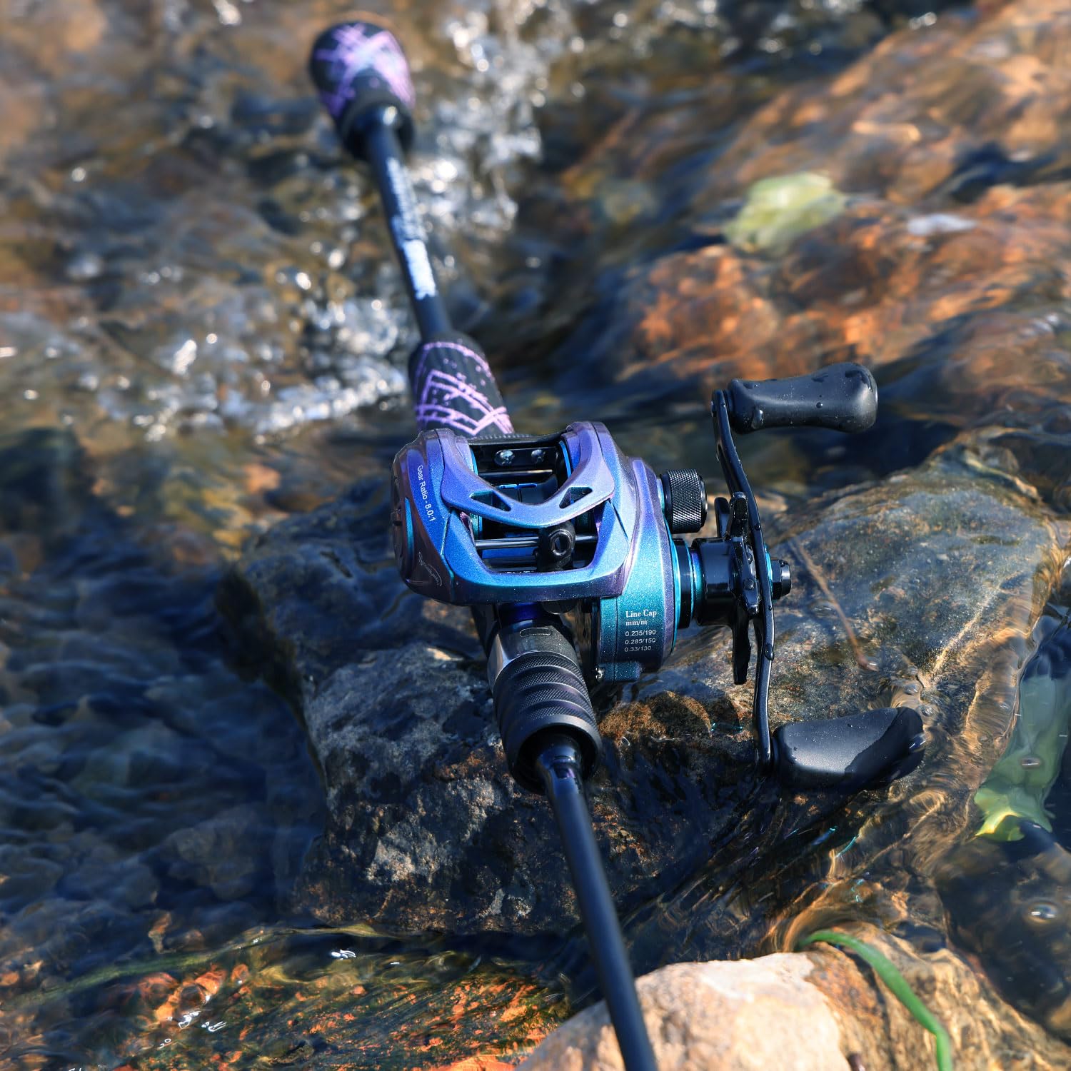 One Bass ALFEN rubberized handle offers comfortable, slip-resistant grip.