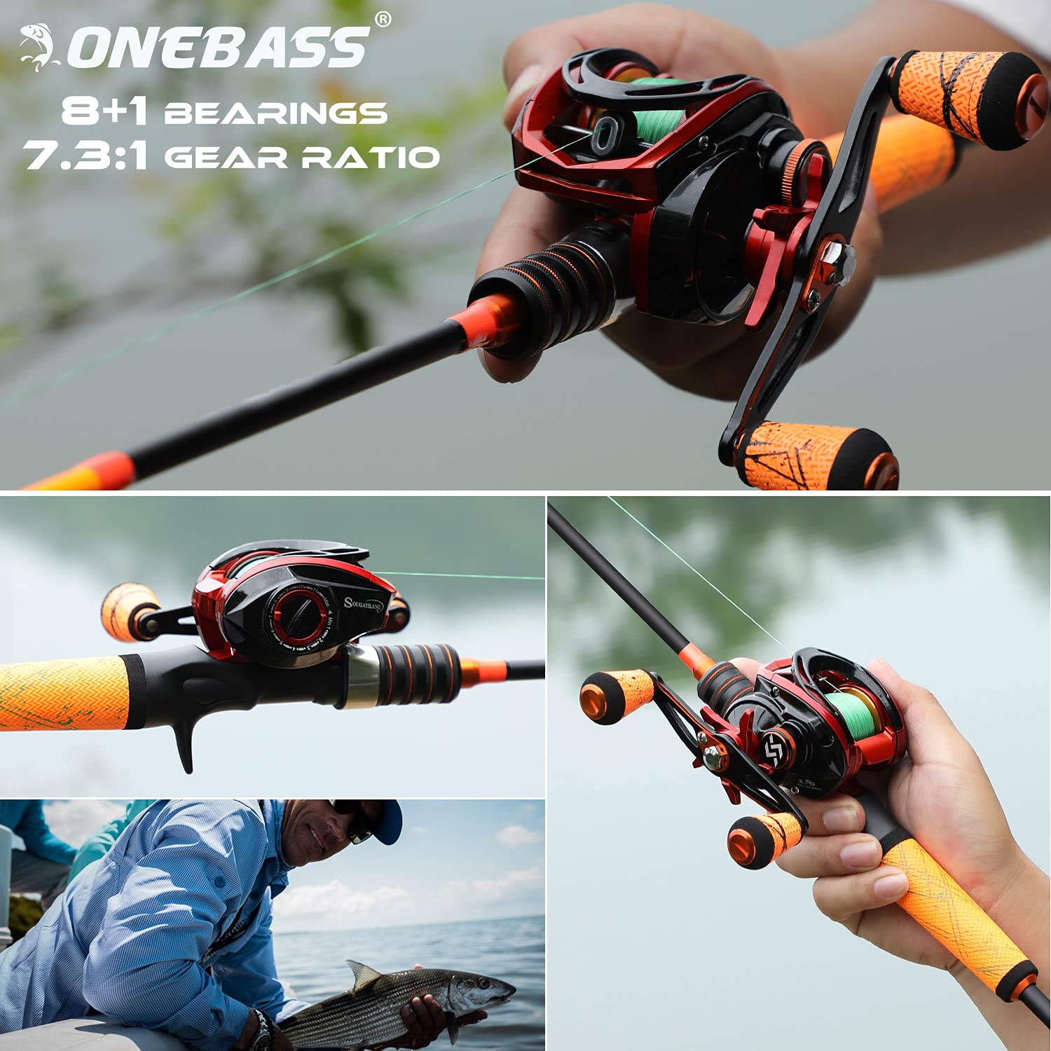 One Bass ALFEN stainless steel guides close-up shows durability