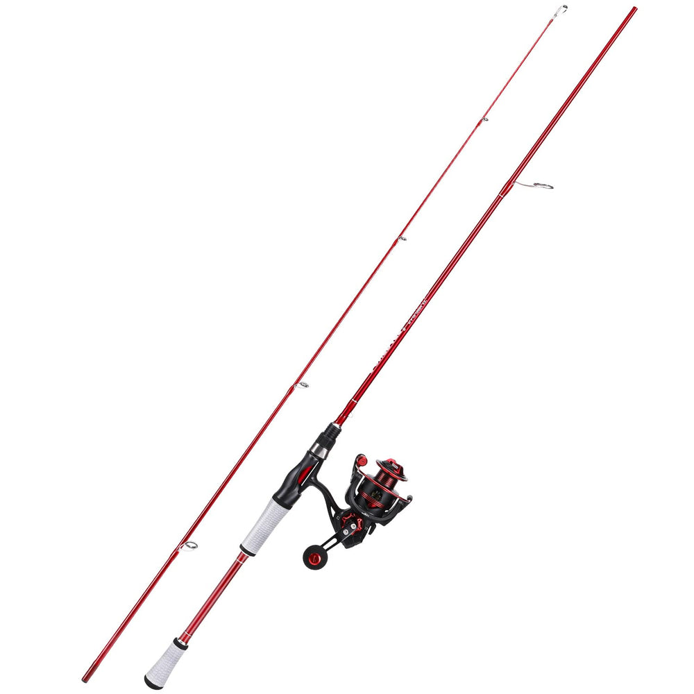 One Bass Spirit Flame graphite 2pc blanks highlight light, strong construction.