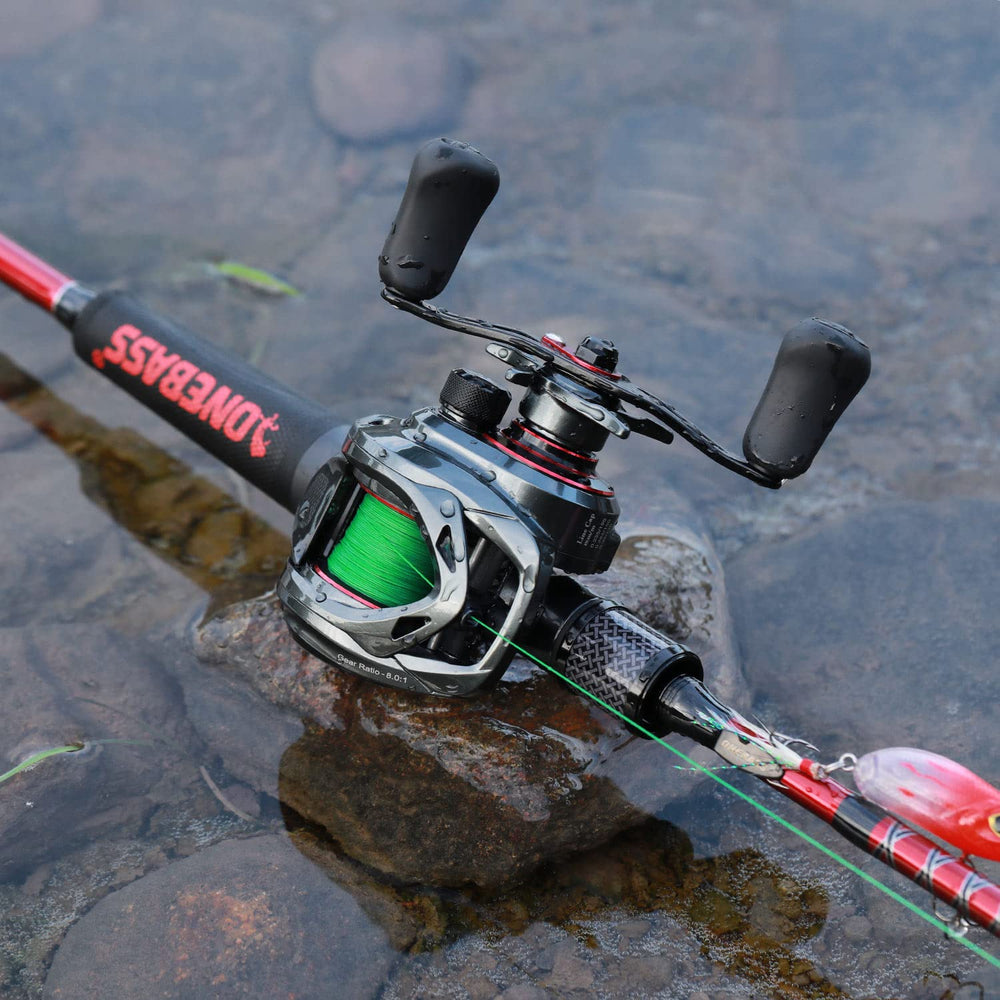 One Bass fishing setup ready for river, pier, and offshore angling adventures.