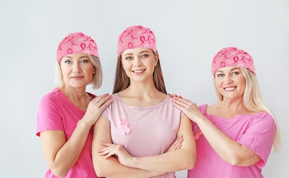 One size fits most cancer headwear label