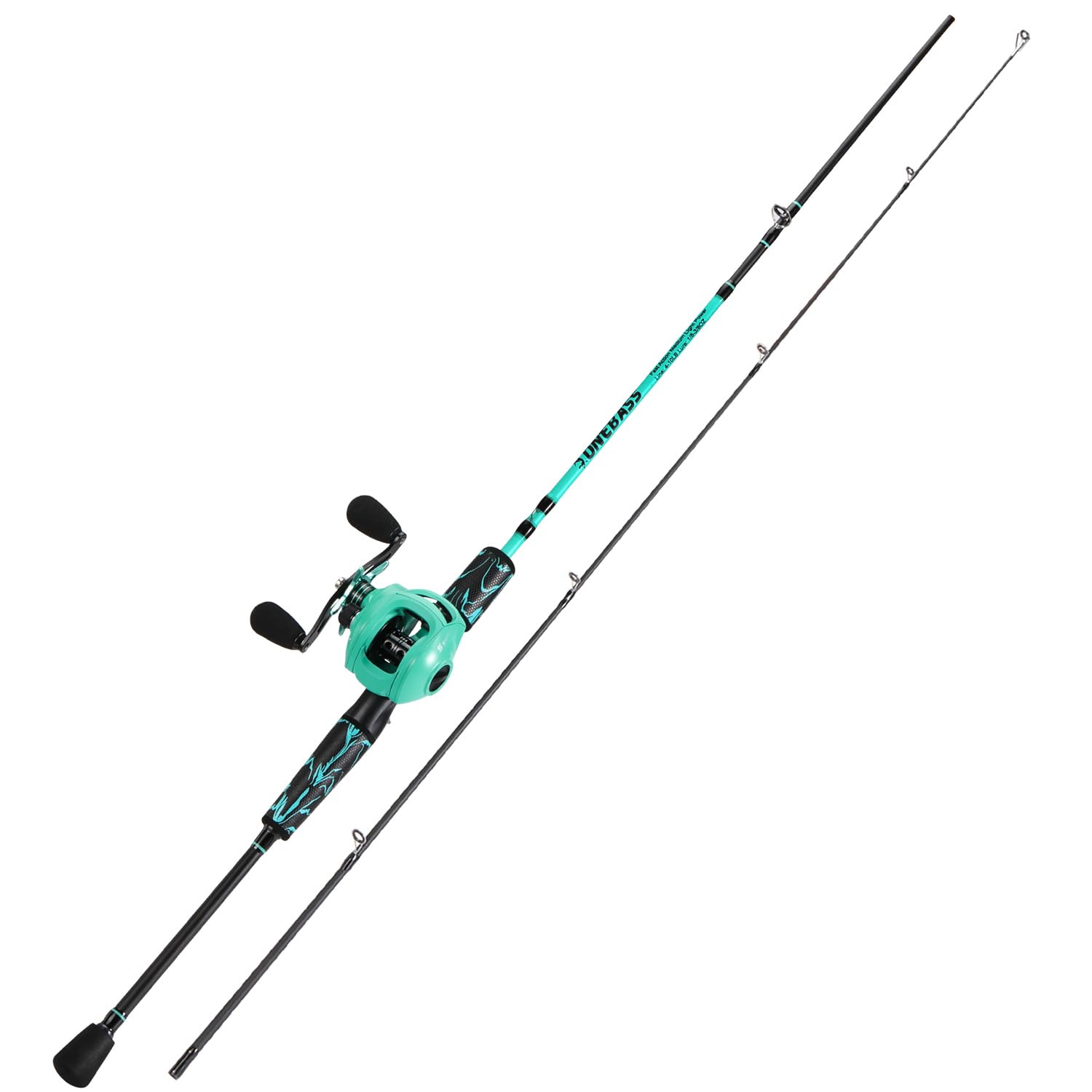 One Bass Spirime PL guideset, extra-light design for smooth line flow.