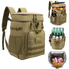 onedayhi backpack cooler front pocket panel keeps snacks organized and ready for patches.