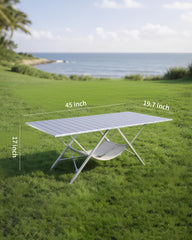 ONEFOREST foldable camping table simple setup without tools, ready in seconds