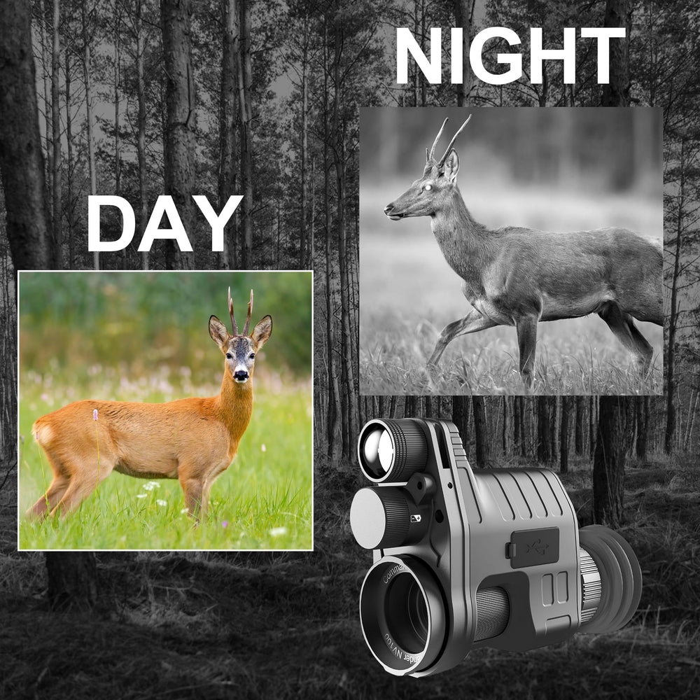 Oneleaf.ai Commander NV100 night vision mode in action for low-light observation