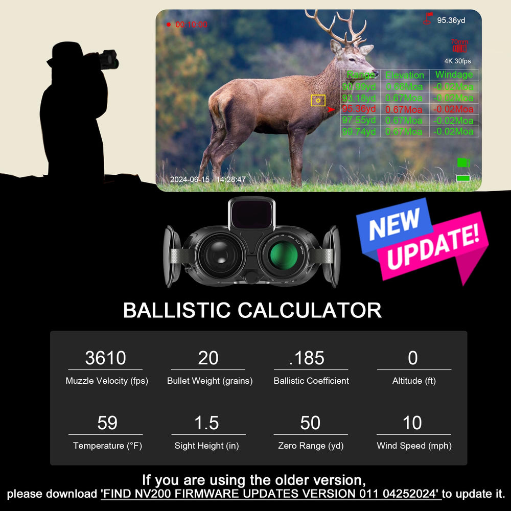 oneleaf.ai Find NV200 rangefinder activated for distance measurement