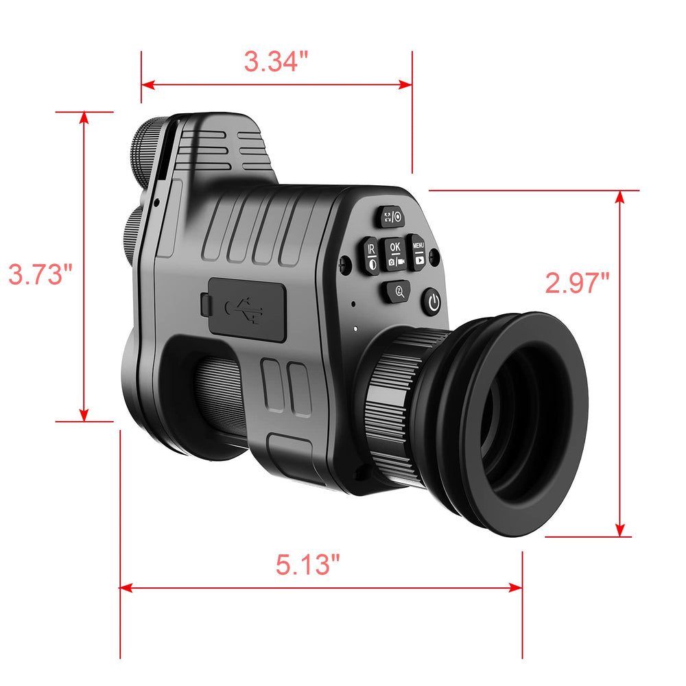 oneleaf.ai NV100 features up to 70 mm eye relief for comfort.