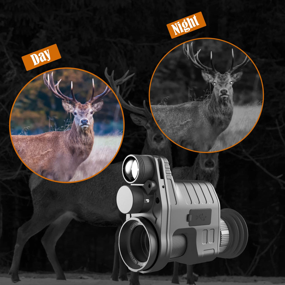 oneleaf.ai NV100 in field setup for long-range clarity during hunting.