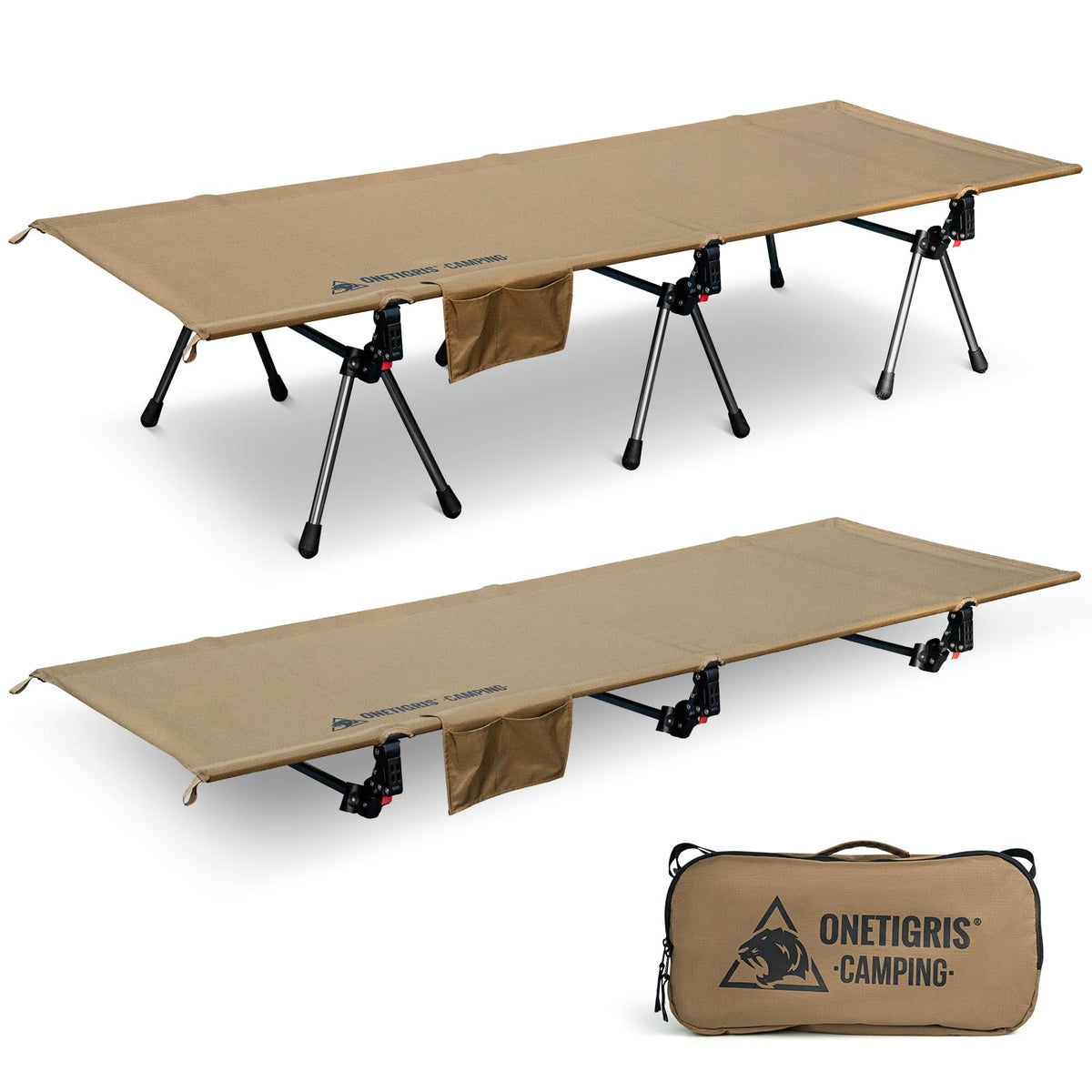 ONETIGRIS SUPRANUBIS camping cot setup for quick assembly