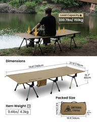 ONETIGRIS SUPRANUBIS cot height options shown for versatility