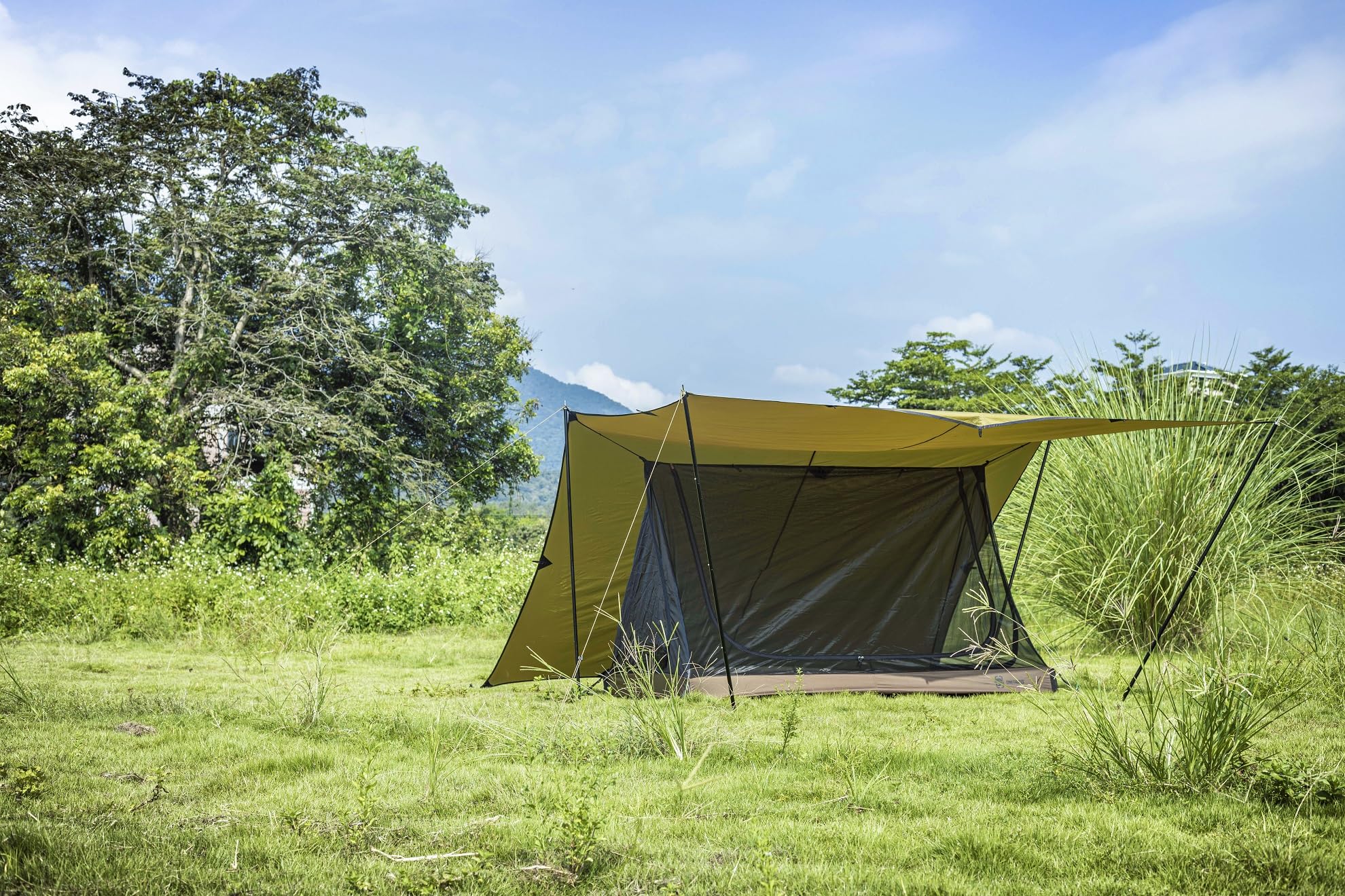 OneTigris 2-person mesh tent compatible with tarps and shield shelter