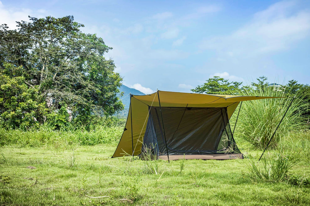 OneTigris 2-person mesh tent compatible with tarps and shield shelter