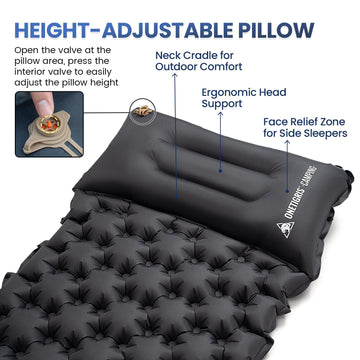 ONETIGRIS Blackcrystal 190T pongee fabric for durable, tear-resistant sleep surface