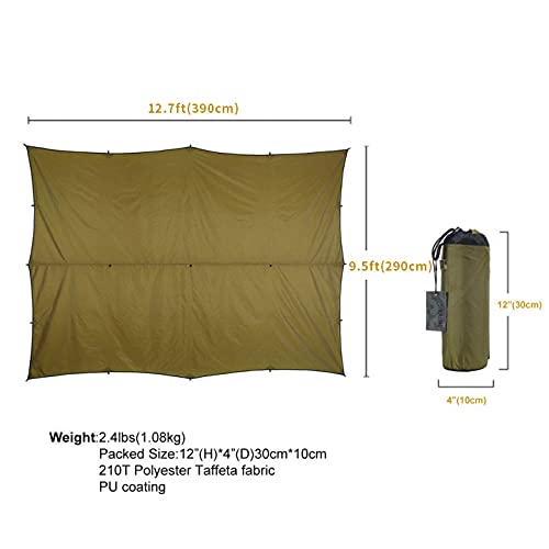 OneTigris Bulwark tarp anti UV coating shields gear from sun
