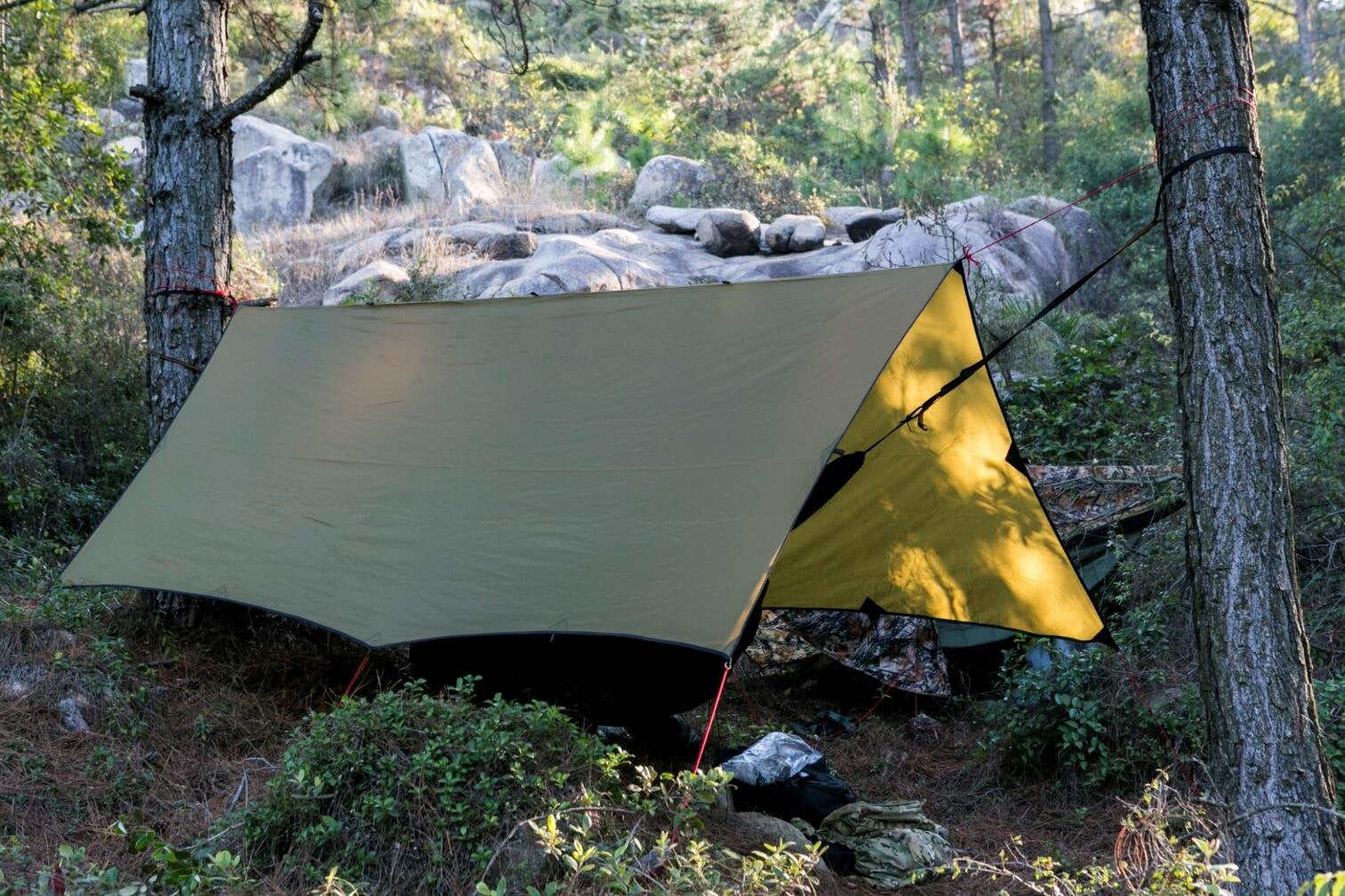 OneTigris Bulwark tarp large 12.8x9.5 ft coverage for camp use