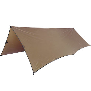 OneTigris Bulwark tarp hammock setup demonstrates quick shelter for camping