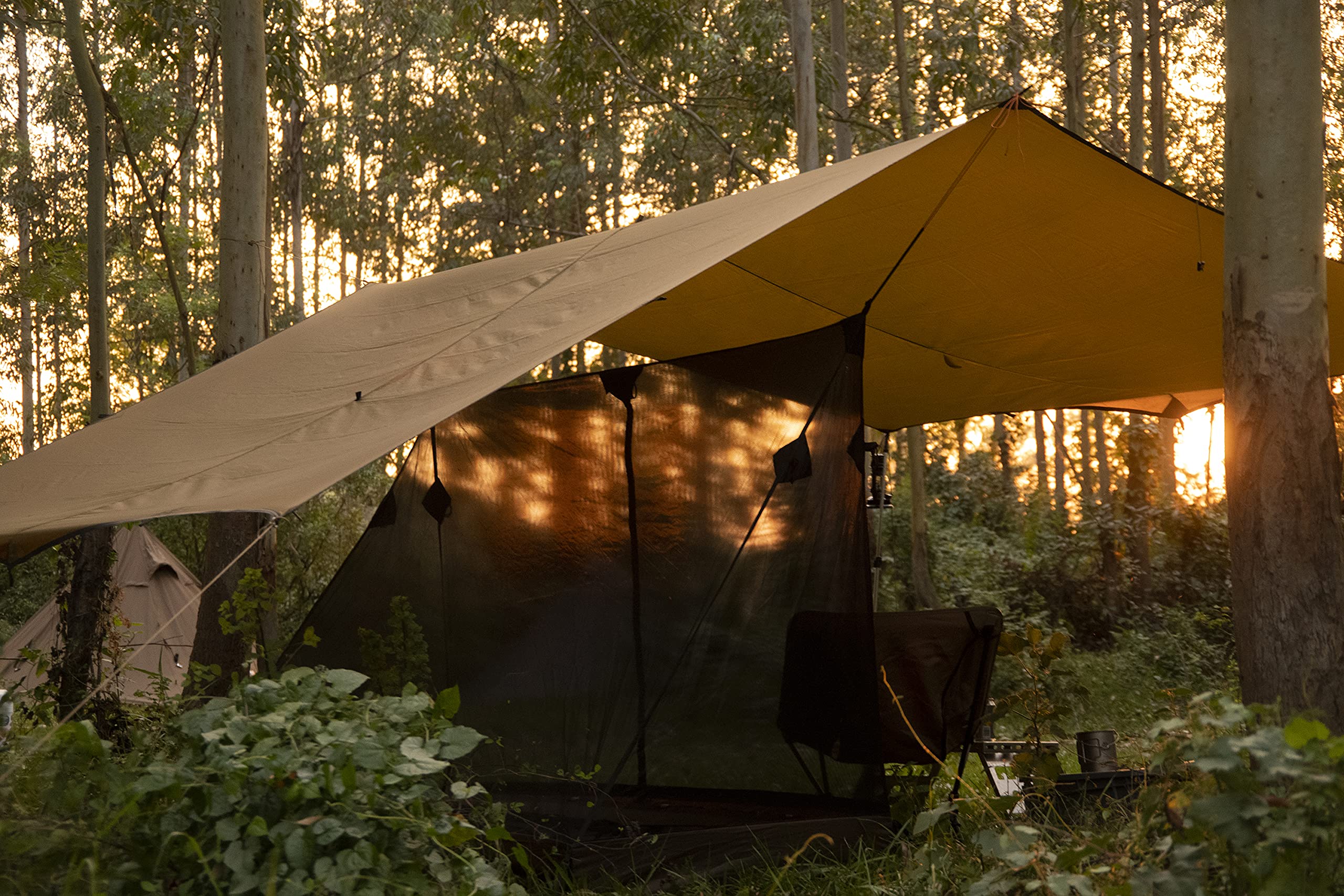 OneTigris Bulwark tarp waterproof fabric detail highlights 210T coating