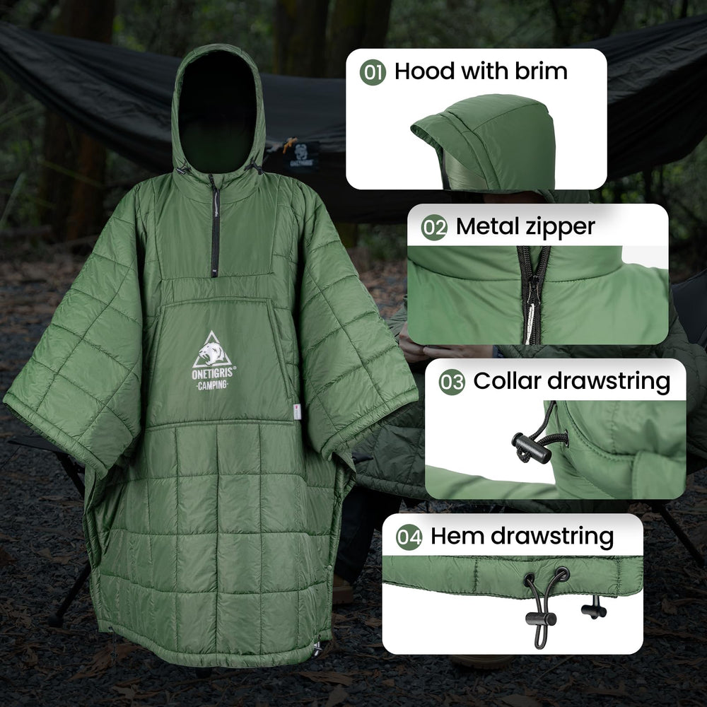 ONETIGRIS camping blanket-hammock-top-quilt-use adapts to outdoor bedding setups