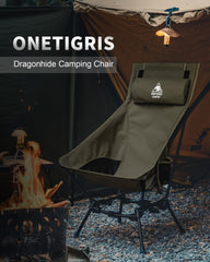 ONETIGRIS Dragonhide chair folded with carry bag for easy transport