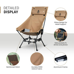 OneTigris Dragonhide chair square-structure demonstrates quick setup and reliable stability.