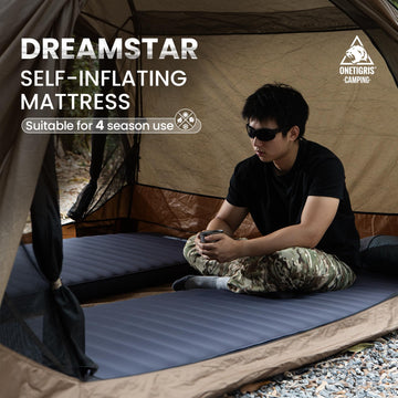 ONETIGRIS Dreamstar soft 30D top fabric delivers gentle comfort on uneven ground.