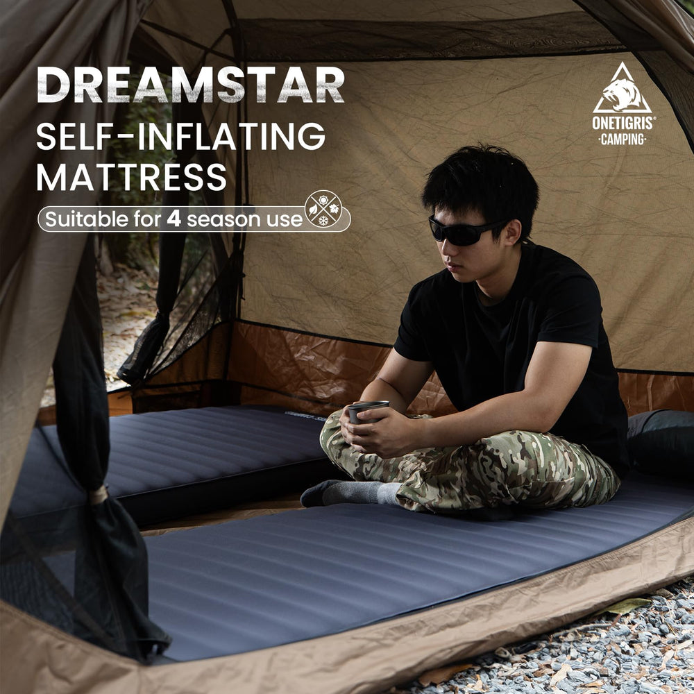ONETIGRIS Dreamstar soft 30D top fabric delivers gentle comfort on uneven ground.