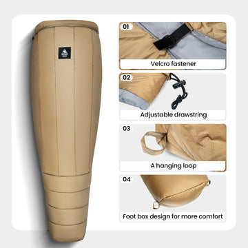 OneTigris Featherlite Quilt baffled construction improves warmth distribution