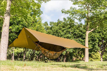 OneTigris Hideout Underquilt packaged in compact form for carrying