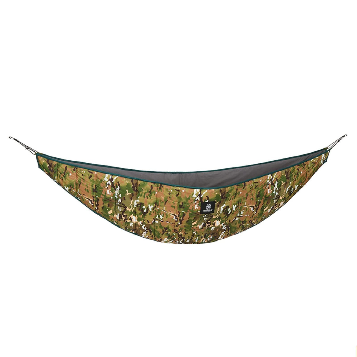 OneTigris Hideout Underquilt setup shows quick hammock attachment for camping