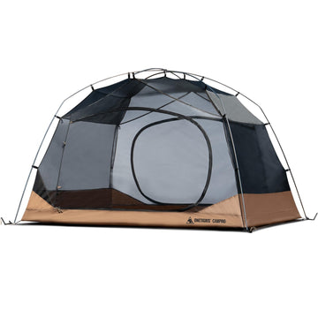 OneTigris Jovian tent-pack shows compact storage in a backpack.