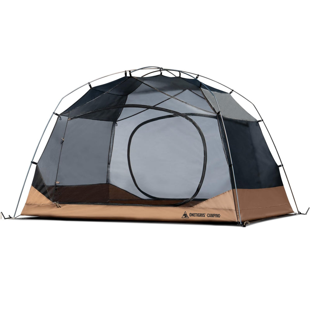 OneTigris Jovian tent-pack shows compact storage in a backpack.
