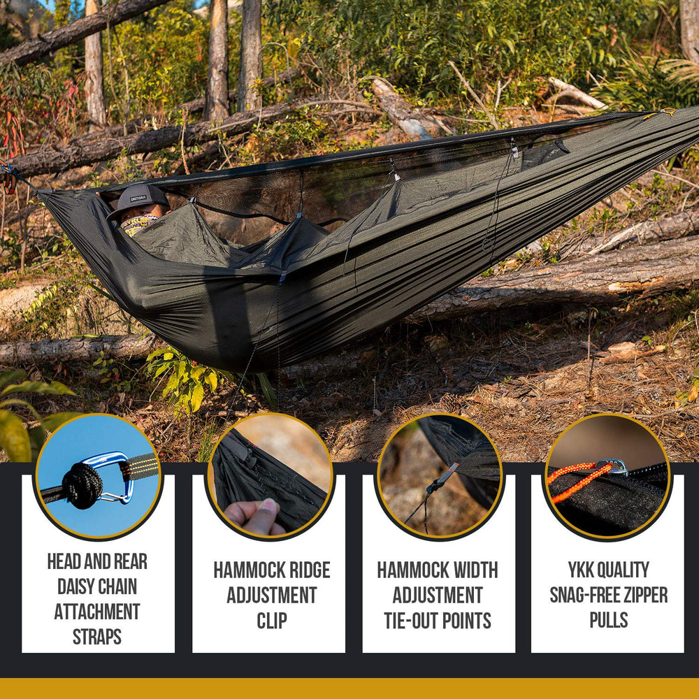OneTigris KOMPOUND lantern attachment point for easy nighttime visibility