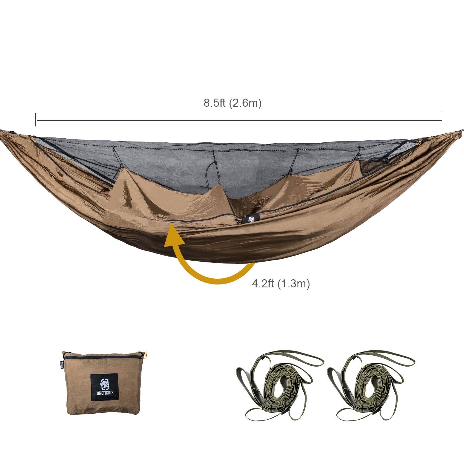 OneTigris KOMPOUND warm internal cover enhances night warmth in chilly campsites.