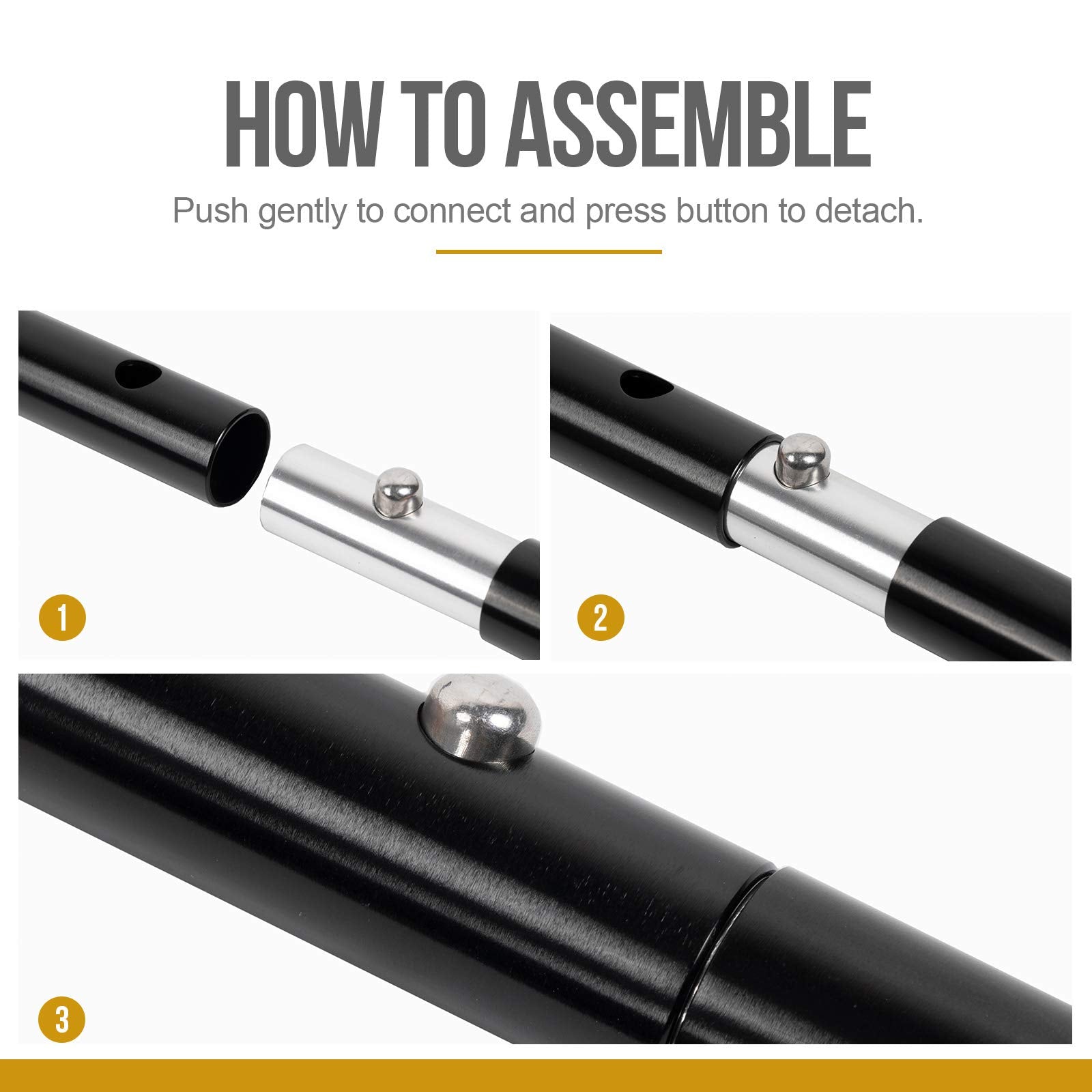 OneTigris extendable-length poles offer flexible shelter sizing.