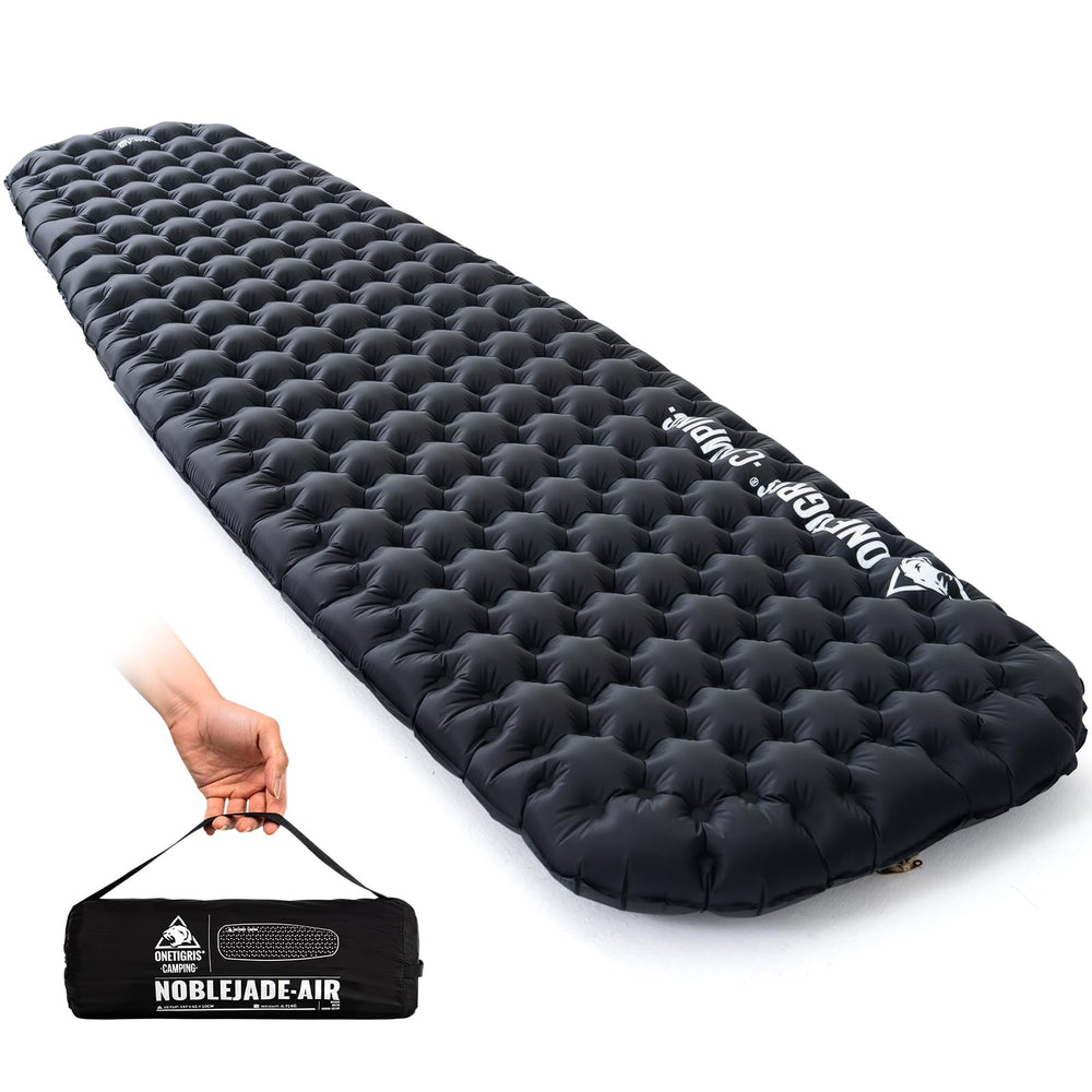 ONETIGRIS Noblejade insulated sleeping pad ultralight weight stays pocket-friendly for long hikes.