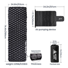 ONETIGRIS Obsidian ultralight sleeping pad compact roll ready for travel.