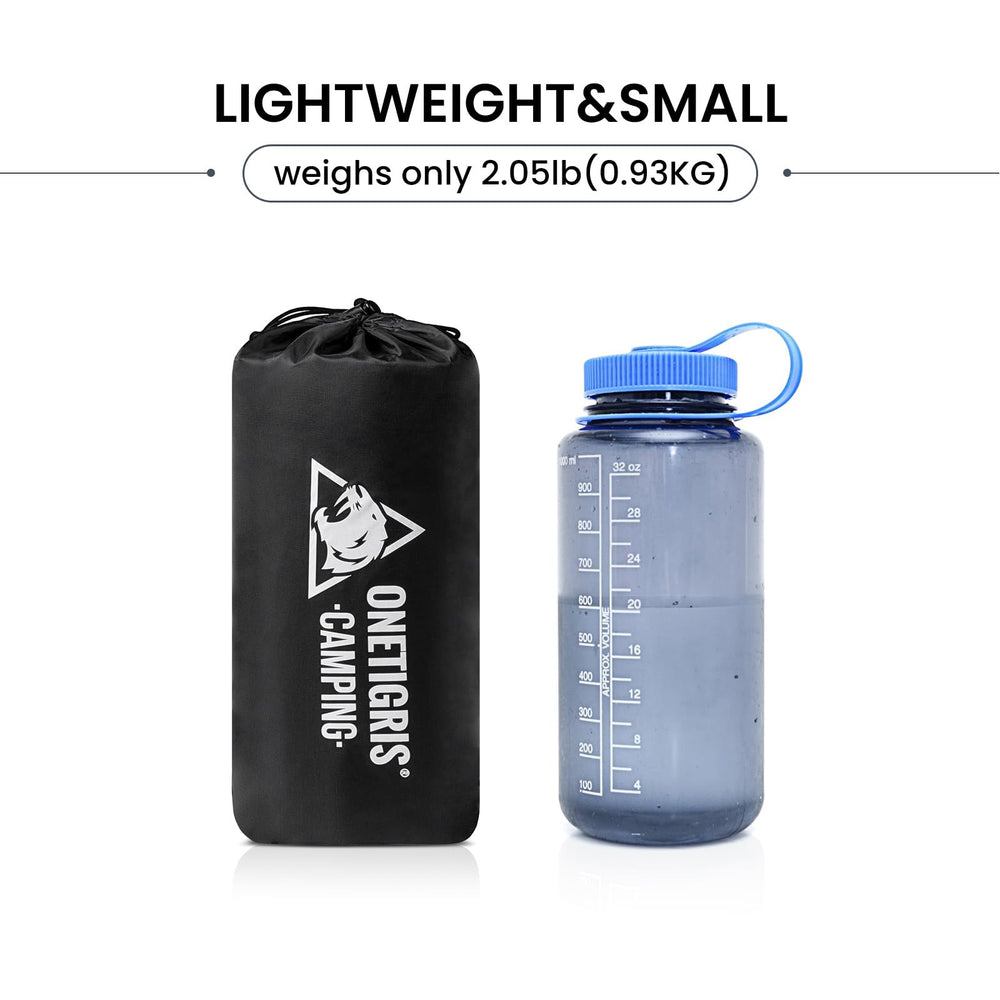 ONETIGRIS Obsidian sleeping pad with pump in-use for quick setup.