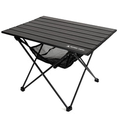 ONETIGRIS portable camping table folded for compact carry and storage.