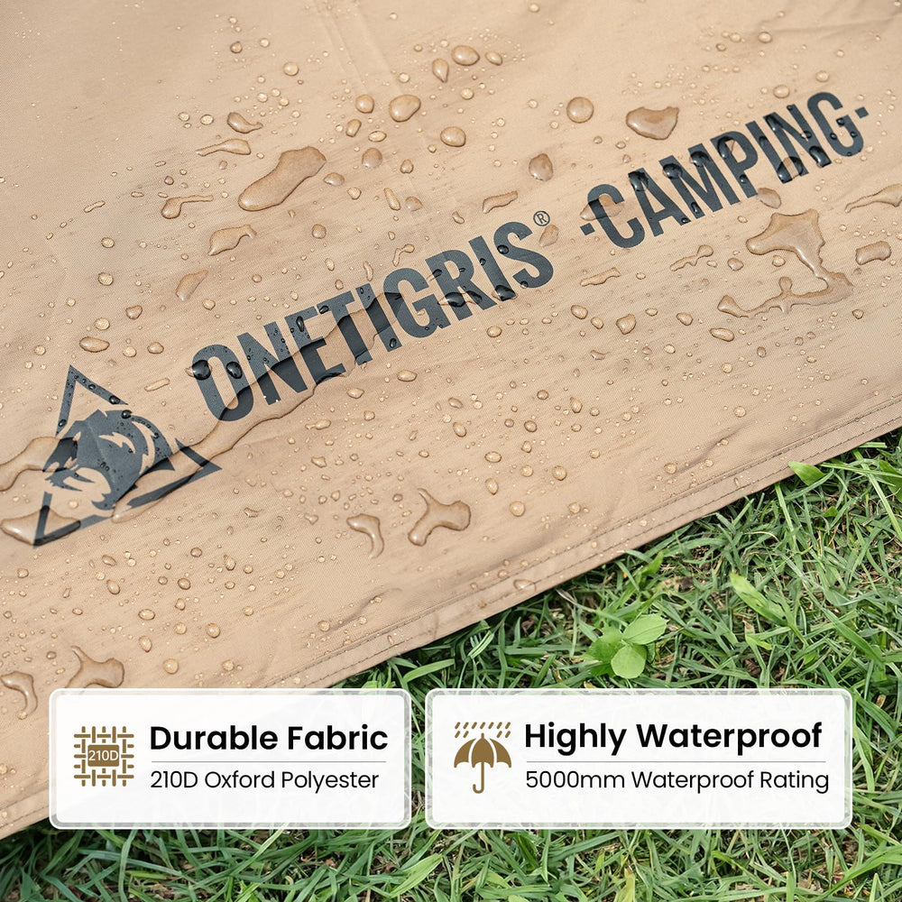 ONETIGRIS Rock Fortress footprint moisture barrier helps keep gear dry