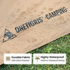 ONETIGRIS Rock Fortress footprint moisture barrier helps keep gear dry