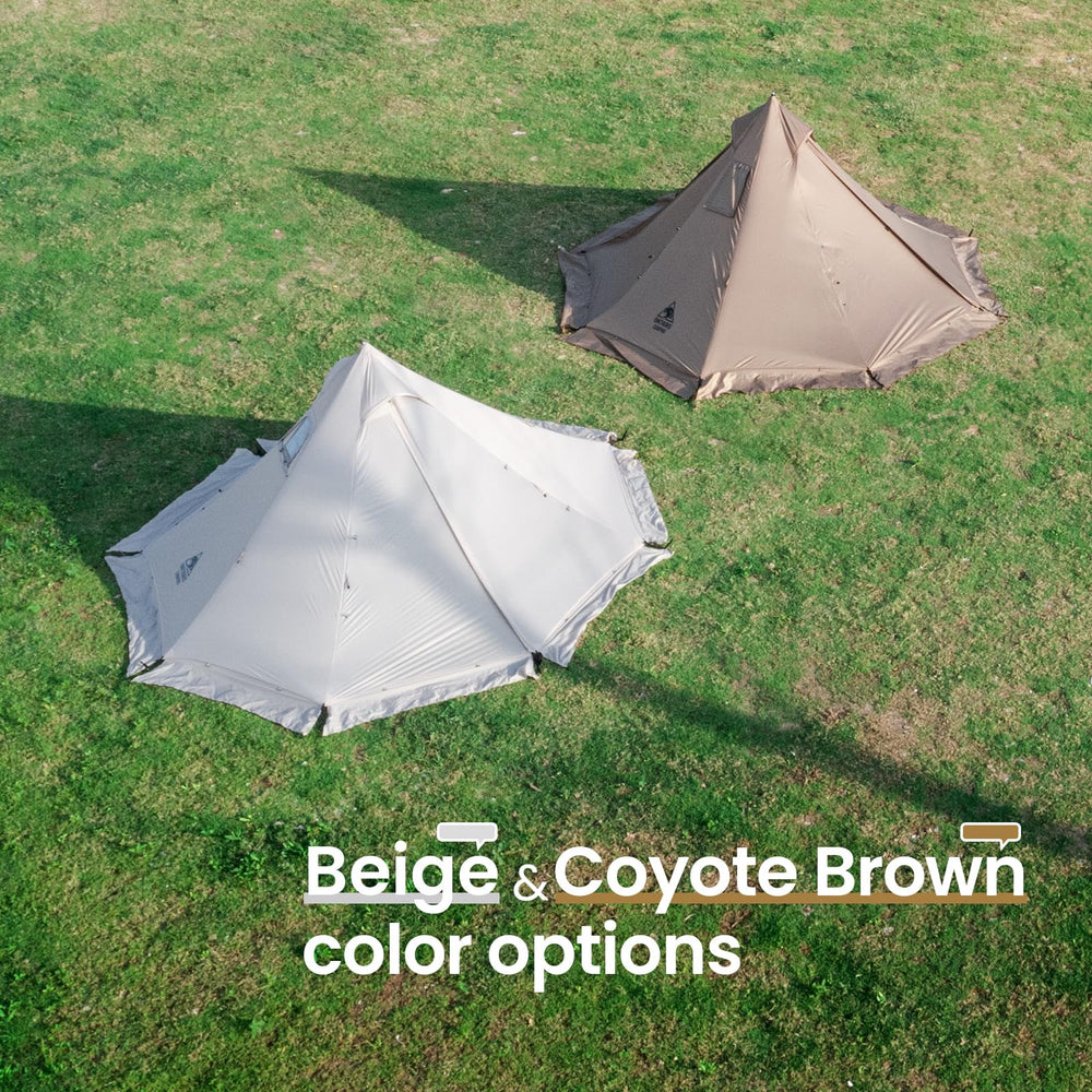 OneTigris Smokey HUT durable waterproof seams and zippers.