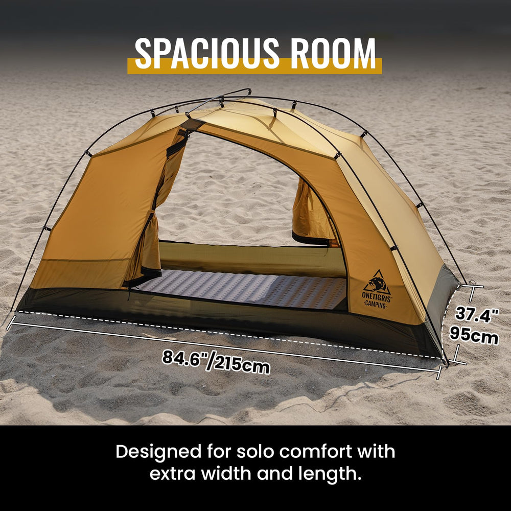 OneTigris Stella interior mesh tent promotes airflow and comfort.