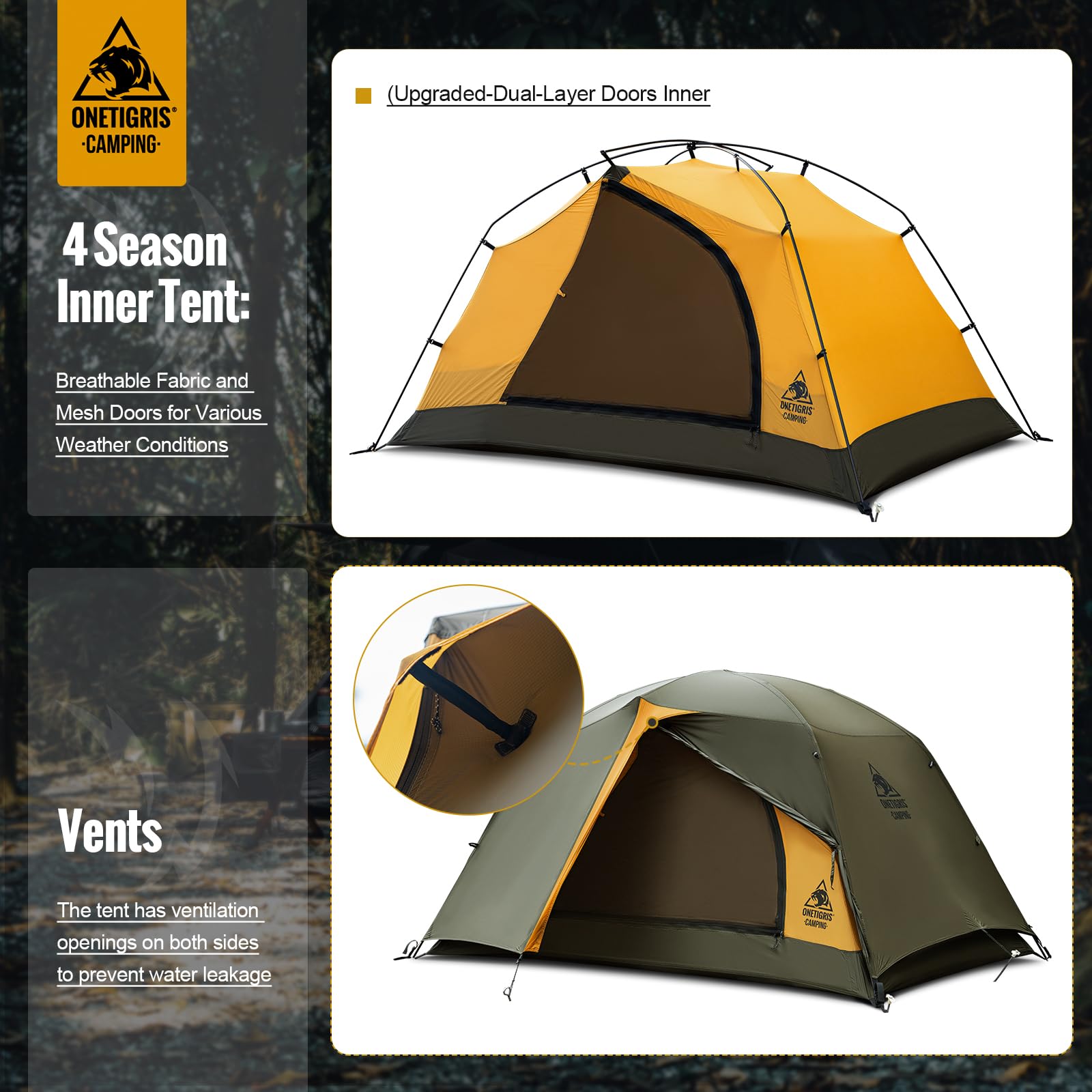 OneTigris Stella 4-season design adapts to varied climates.