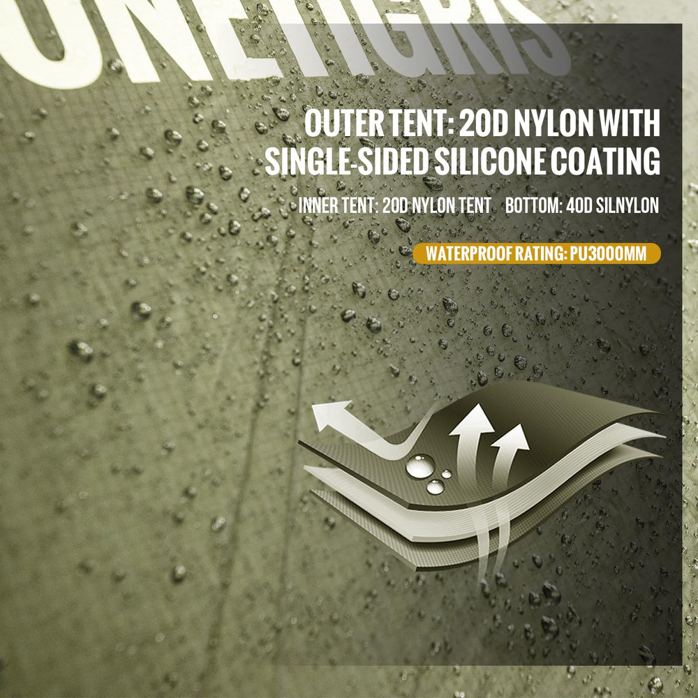 OneTigris Stella lightweight tent suitable for two-person trips.