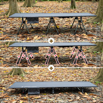 ONETIGRIS Supranubis camping cot dimensions show generous sleeping area.